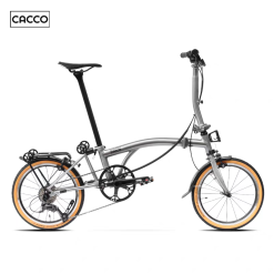 CACCO A16R Trifolding Bike ( Ti Gray | 16″ Wheel | Rim Brake | 8.9 kg)