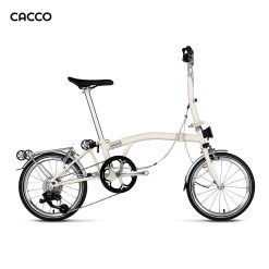 CACCO C16R Trifolding Bike (Cream | 16 Inches | Rim Brake)