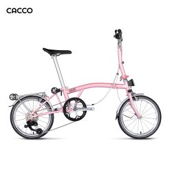 CACCO C16R Trifolding Bike ( Pink | 16 Inches | Rim Brake)