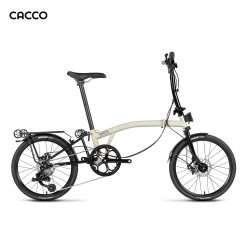 CACCO C20D Trifolding Bike ( Cream | 20 Inches | Disc Brake)