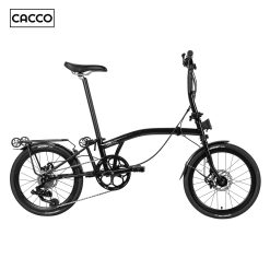 CACCO C20D Trifolding Bike ( Gloss Black | 20 Inches | Disc Brake )