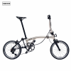 Cacco - A line -ALumnium alloy Frame Carbon fork - 7kg+ - Raw Polish (1) - Brompton P Line / T line