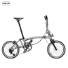 Cacco - A line -ALumnium alloy Frame Carbon fork - 7kg+ - Ti Gray (1) Brompton T Line