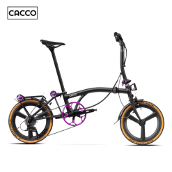 CACCO A16R Trifolding Bike ( Matte Black | 16″ Wheel | Rim Brake | 8.9 kg)