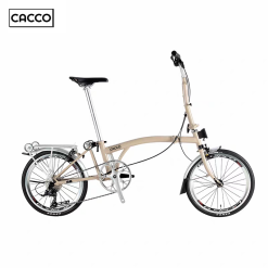 CACCO C20R Trifolding Bike ( Khaki | 20 Inches | Rim Brake)