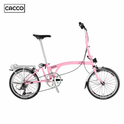 CACCO C20R Trifolding Bike ( Pearl Pink | 20 Inches | Rim Brake)