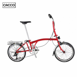 CACCO C20R Trifolding Bike ( Candy Red | 20 Inches | Rim Brake)